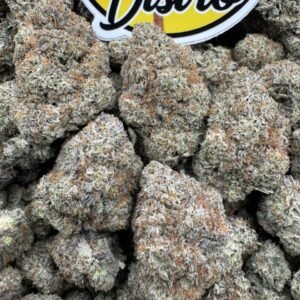 Vanilla Candy Runtz Indoors premium cannabis flower with dense frosty buds, creamy vanilla candy flavor, high THC exotic indoor strain