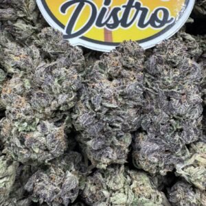 Electric Ice premium cannabis flower with dense frosty icy buds, high THC hybrid strain, indoor grown exotic weed with minty citrus aroma