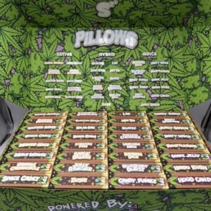 Snooze Pillows 14g cannabis with rolling papers grinder tray kit