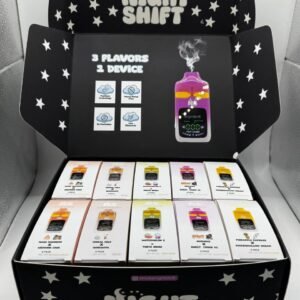 Night Shift 2G Disposable Vape dual flavor device with modern design and premium flavor blend technology