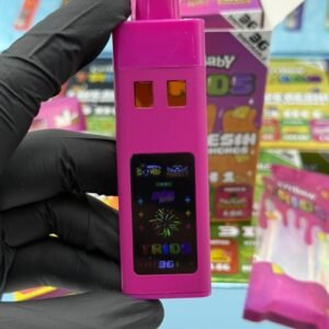 Pink Crybaby TRIOS All-in-One 3G Disposable Vape device with triple flavor system and rechargeable premium vape hardware