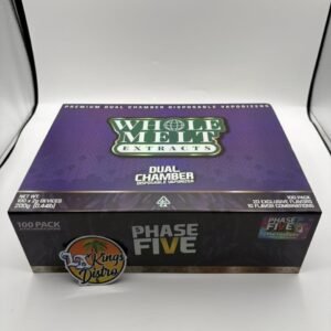 Authentic Wholemelts 2g Disposable Phase 5 premium vape device in original packaging
