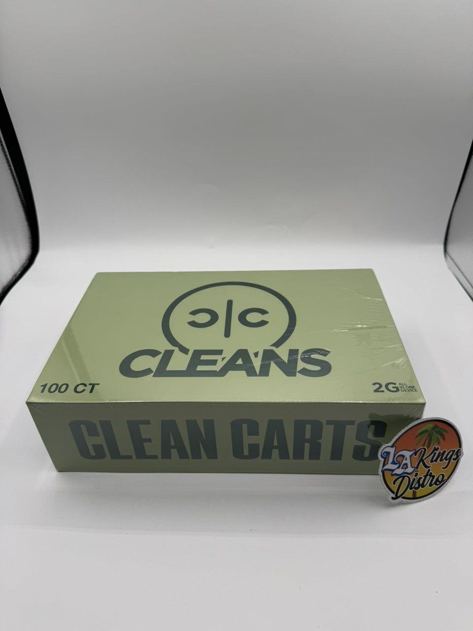 Sealed green Authentic Clean Carts 2G Disposable Cycling Edition 100-count master box with LA Kings Distro logo Sealed green Authentic Clean Carts 2G Disposable Cycling Edition 100-count master box with LA Kings Distro logo