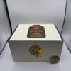 White and gold Authentic Big Chief Duo V3 2G Liquid Diamonds 100-unit master case with illuminated Chief emblem branding