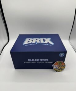 Sealed navy Authentic Brix 2G Disposable new packaging master case labeled 10 flavors and 100 count