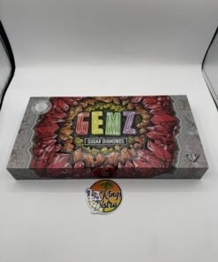 Sealed Authentic Gemz Sugar Diamonds one-pound master case containing 32 half-ounce concentrate jars