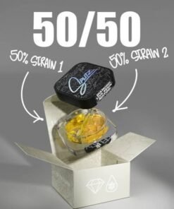 Splitz Diamond Live Resin Edition premium concentrate box with 50/50 strain blend presentation