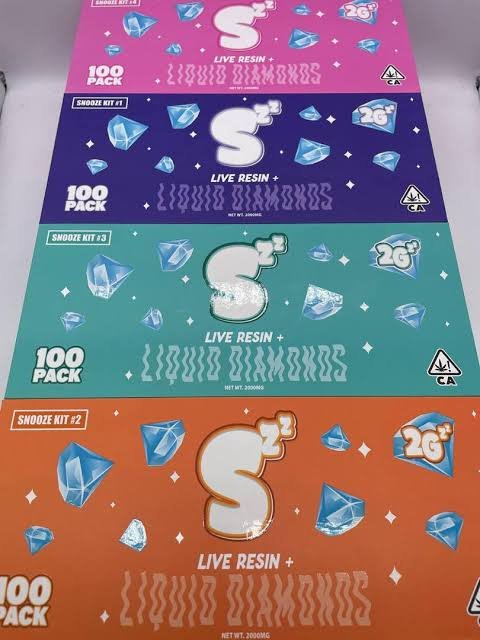 Snooze 2G Disposable Live Resin + Liquid Diamonds 100-pack collection with four Snooze Kit editions and assorted flavors Snooze 2G Disposable Live Resin + Liquid Diamonds 100-pack collection with four Snooze Kit editions and assorted flavors