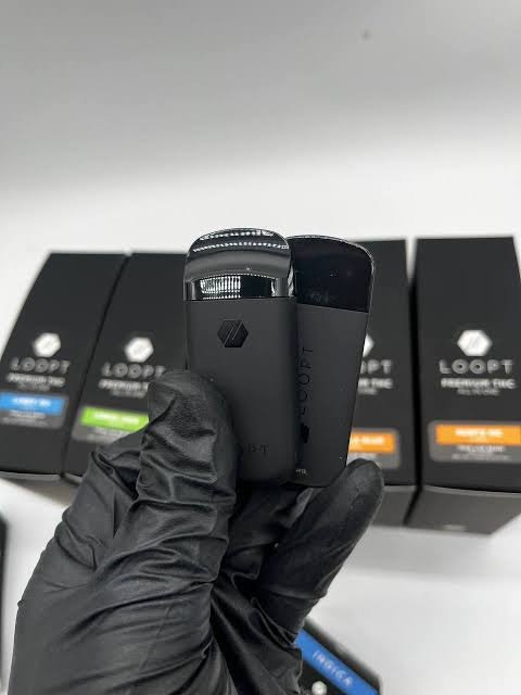 LOOPT 2G magnetic disposable Premium THC all-in-one vapes in Sugar Cone, Purple Kush, Sherbacio, Xanadu and Melonade packaging LOOPT 2G magnetic disposable Premium THC all-in-one vapes in Sugar Cone, Purple Kush, Sherbacio, Xanadu and Melonade packaging