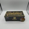 Authentic Goldiez Luxury Shatter 1/2 oz 14G envelope box with black and gold Goldiez packaging