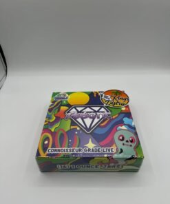 Potent Labs Connoisseur Grade Live Diamonds concentrate box with colorful premium packaging