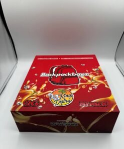 Backpack Boyz 2G Disposable Melted Diamonds Live Resin 50-pack red all-in-one vape master case