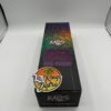 Kaos 2G Disposable Live Resin X Liquid Diamonds 100-pack box with multicolor KAOS Extracts packaging