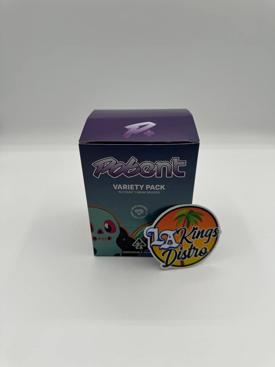 Potent 1G disposable variety pack with 10 one-gram devices and Liquid Diamonds branding Potent 1G disposable variety pack with 10 one-gram devices and Liquid Diamonds branding