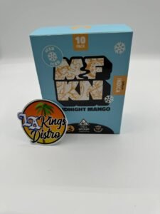 MFKN 2G Disposable Midnight Mango Iced Indica 10-pack box with blue packaging and Liquid Diamonds branding