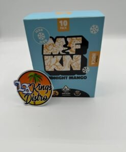 MFKN 2G Disposable Midnight Mango Iced Indica 10-pack box with blue packaging and Liquid Diamonds branding