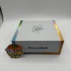PynTrees UMO 2G Disposable Premium Extracts box with white topographic packaging and holographic trim