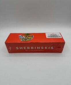 Sherbinskis Zucchero rosin-infused pre-roll master box labeled 25 pieces and five 0.5g infused minis per pack