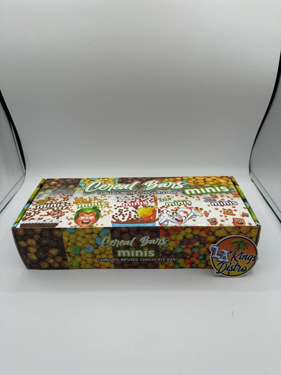 Cereal Bars Minis cannabis-infused chocolate-bar assortment with cereal-inspired flavor packaging Cereal Bars Minis cannabis-infused chocolate-bar assortment with cereal-inspired flavor packaging