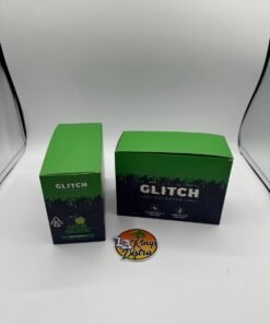 Authentic Glitch Extracts 4G dual chamber disposable Sour Grape packaging with 2G per side