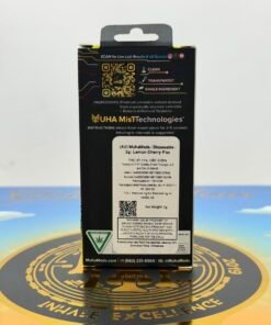Muha Meds Golden Hour Edition 2G All-In-One 100-unit master case with 10 strains and black gold disposable packaging