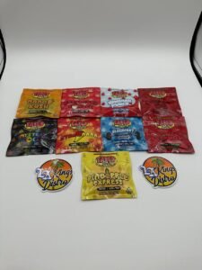Authentic Faded Fruits infused edibles in nine flavors including Mango Kush, Hawaiian Punch, Strawberry Cough and Pineapple Express