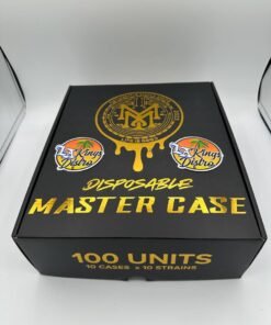 Muha Meds 2 gram disposables master box 100 units 10 cases and 10 strains