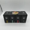 Ghost 2G disposable vape boxes and Ghost branded packaging in black color variants