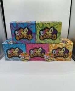Original One Up 4G Chocolate Cones collection in five colorful One Up Cones boxes
