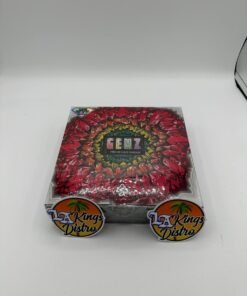 Gemz Premium Sugar Diamonds cannabis concentrate box with red gemstone design and GEMZ branding