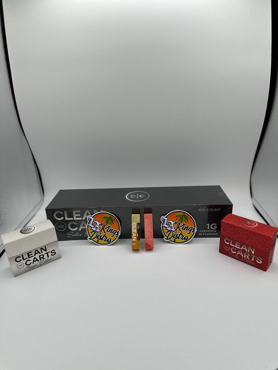6017162926324039794 Clean Carts 1G screw-on cartridges with Classic Edition, Exotic Edition and 100-count 20-flavor master box