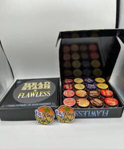 Head Stash x Flawless premium live resin diamonds master box with assorted concentrate jars
