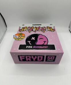 Pink Starburst Fryd 2G disposable 50-pack cannabis vape packaging