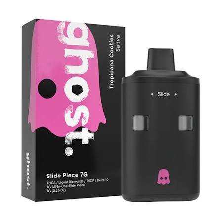 Ghost 2G disposable vape boxes and Ghost branded packaging in black color variants Ghost 2G disposable vape boxes and Ghost branded packaging in black color variants