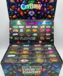 CryBaby 2G Disposable Live Resin Liquid Diamonds 20-flavor collection with Hybrid Sativa and Indica varieties