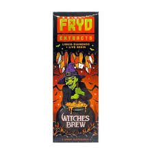 Fryd Witches Brew 2G disposable Halloween edition 50-pack box with witch and cauldron artwork