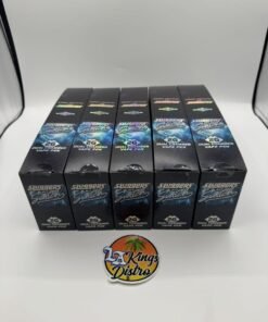Sluggers Hit Switch 2G Dual Chamber Vape Pen boxes showing multiple color-coded strain varieties