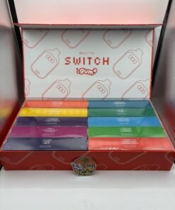 Boutiq Switch GUM 2G Liquid Live Diamonds box featuring Diesel Fuel, Acai Berry and Passion Fruit strain combination