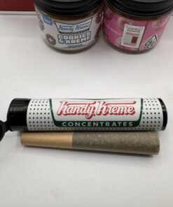Kandy Kreme Concentrates Custom Pound display containing 16 one-ounce concentrate jars