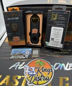 Rear view of Muha Meds Golden Hour 2G disposable showing authentication QR code