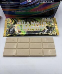 Closed Hash House 20-bar assorted chocolate display box with holographic branding and 200mg labeling