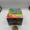 King Highz 2000mg chocolate bar cut open beside Snickers packaging