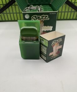 Open Corner Drop basket-style master package containing multiple Splitz retail display cartons