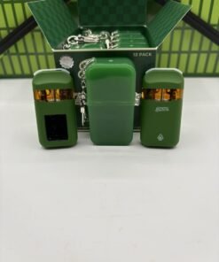 Splitz 10-pack cartons showing QR code, strain-facts panel, and dual-flavor product artwork