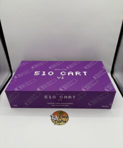 Authentic Boutiq 1G 510 screw-on cartridge with blue mouthpiece and transparent amber reservoir