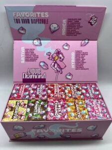 Favorites 2G Liquid Diamond disposable new pink and mint-green packaging