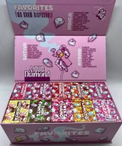Favorites 2G Liquid Diamond disposable new pink and mint-green packaging