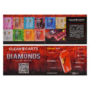 Clean Carts 2G Disposable Red Edition Liquid Diamonds and Live Resin packaging